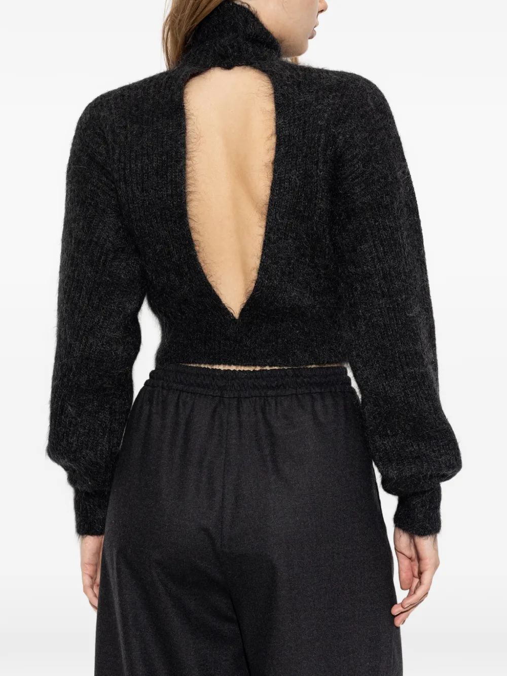 Max Mara Mélange mohair trui Grijs