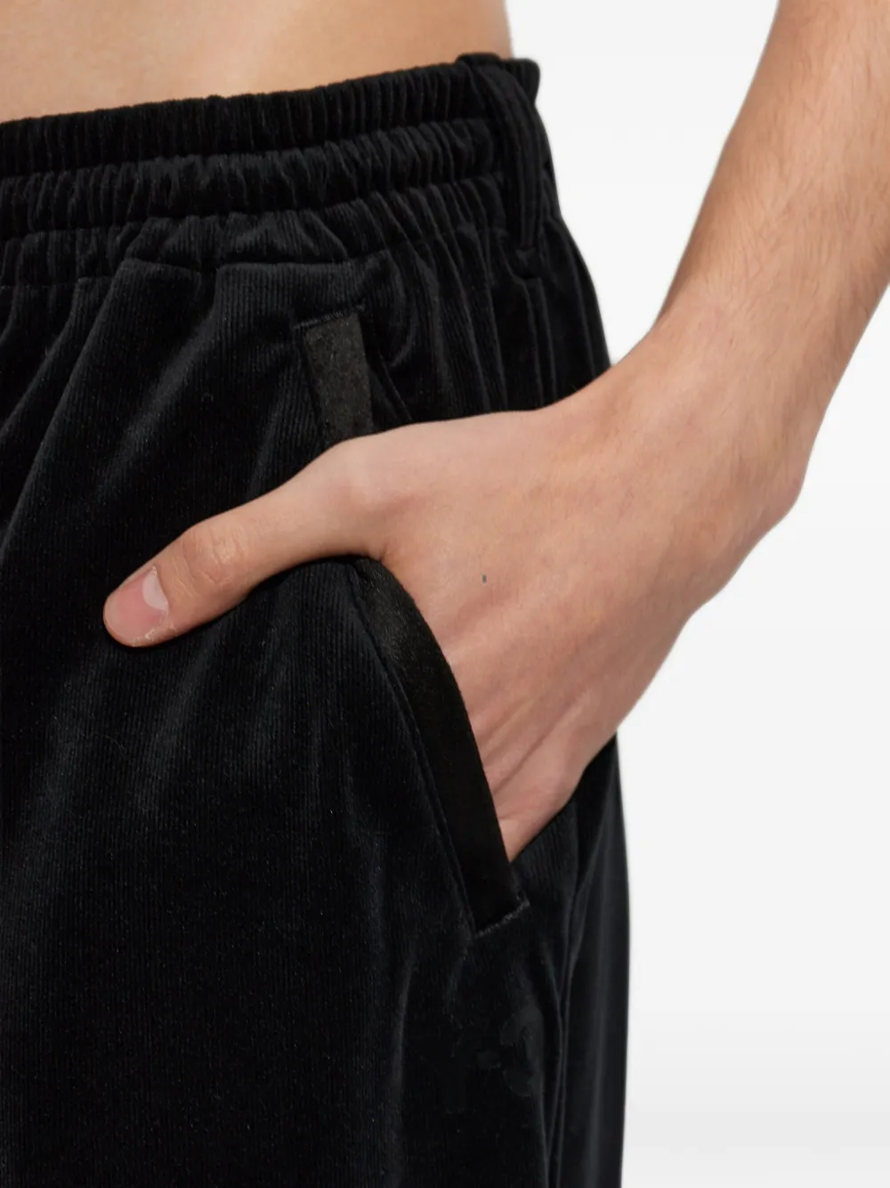 Y-3 corduroy drawstring trousers Zwart
