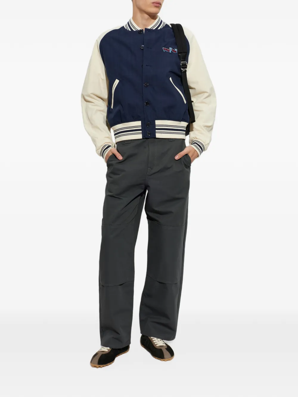 Kenzo Jumping Tiger bomberjack met geborduurd logo Blauw