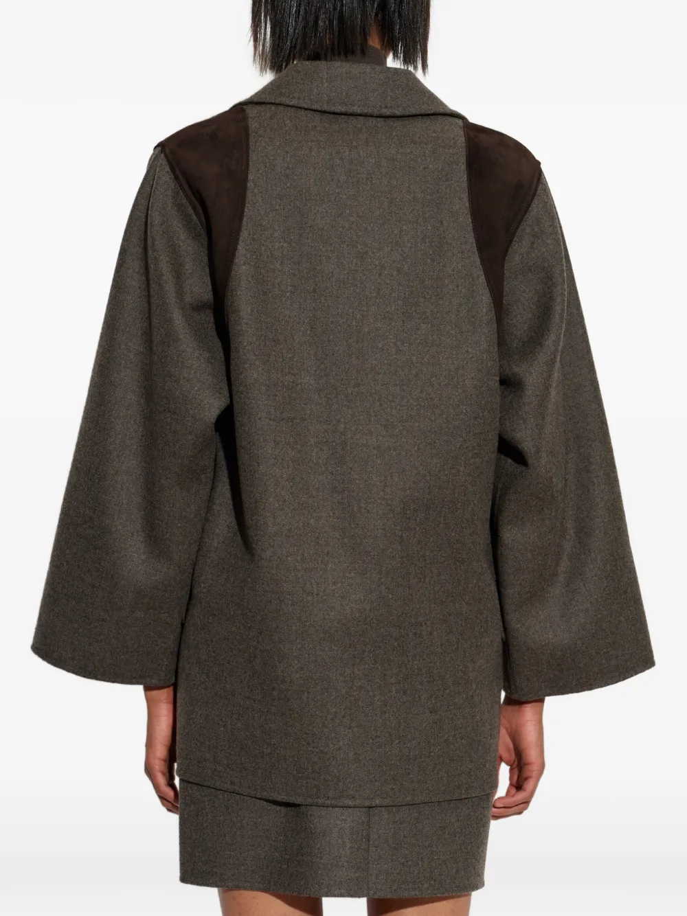Max Mara Oversized wollen jack grijs