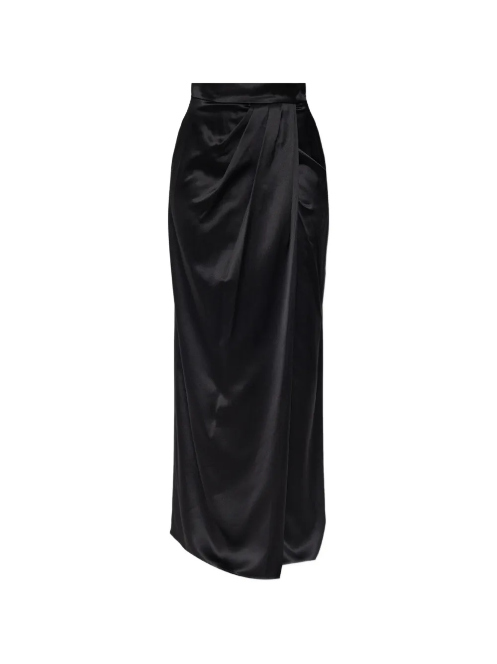 Max Mara Zijden satijnen maxi-rok Grijs