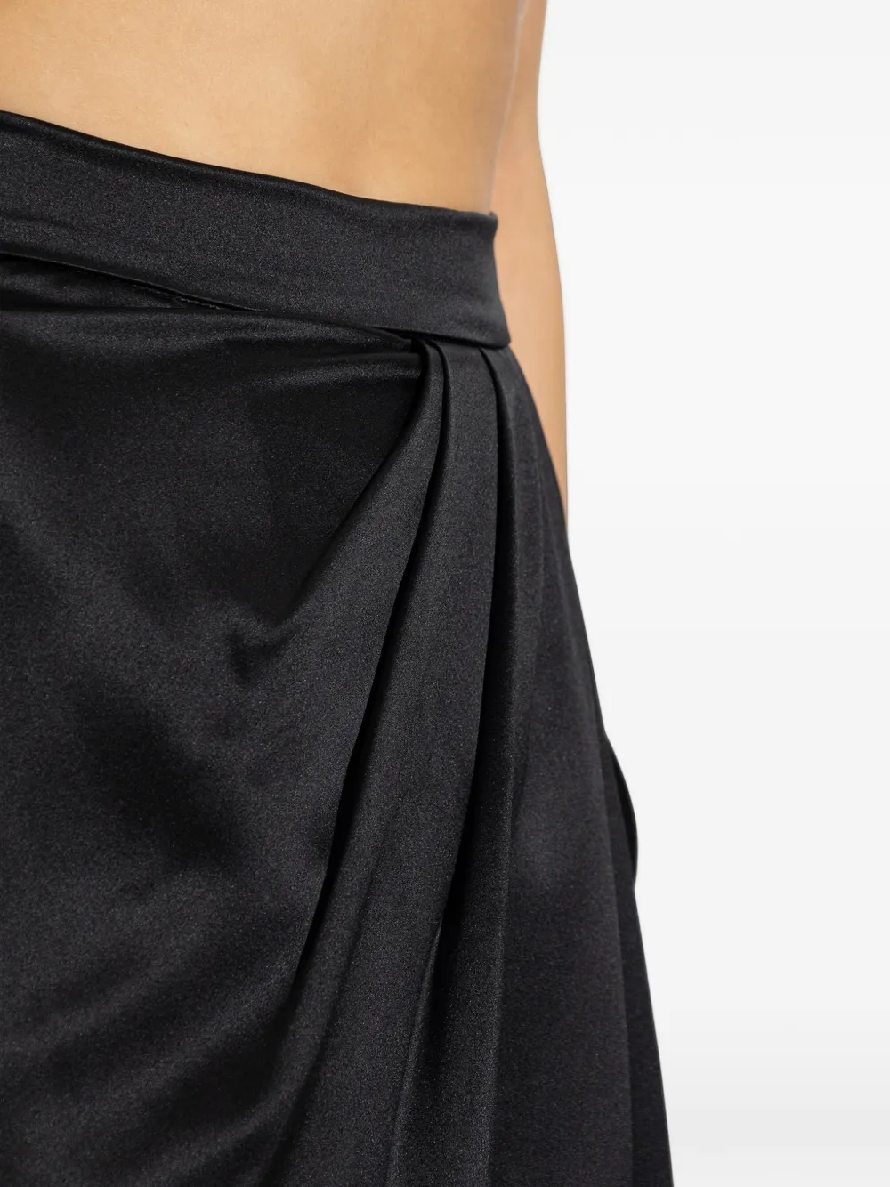 Max Mara Zijden satijnen maxi-rok Grijs