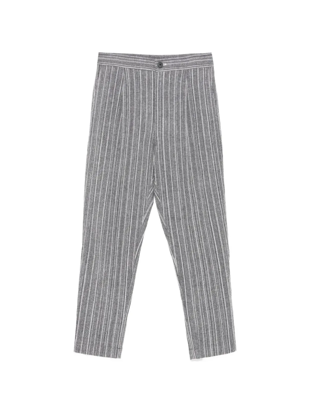Tessitura stripe-pattern tapered trousers