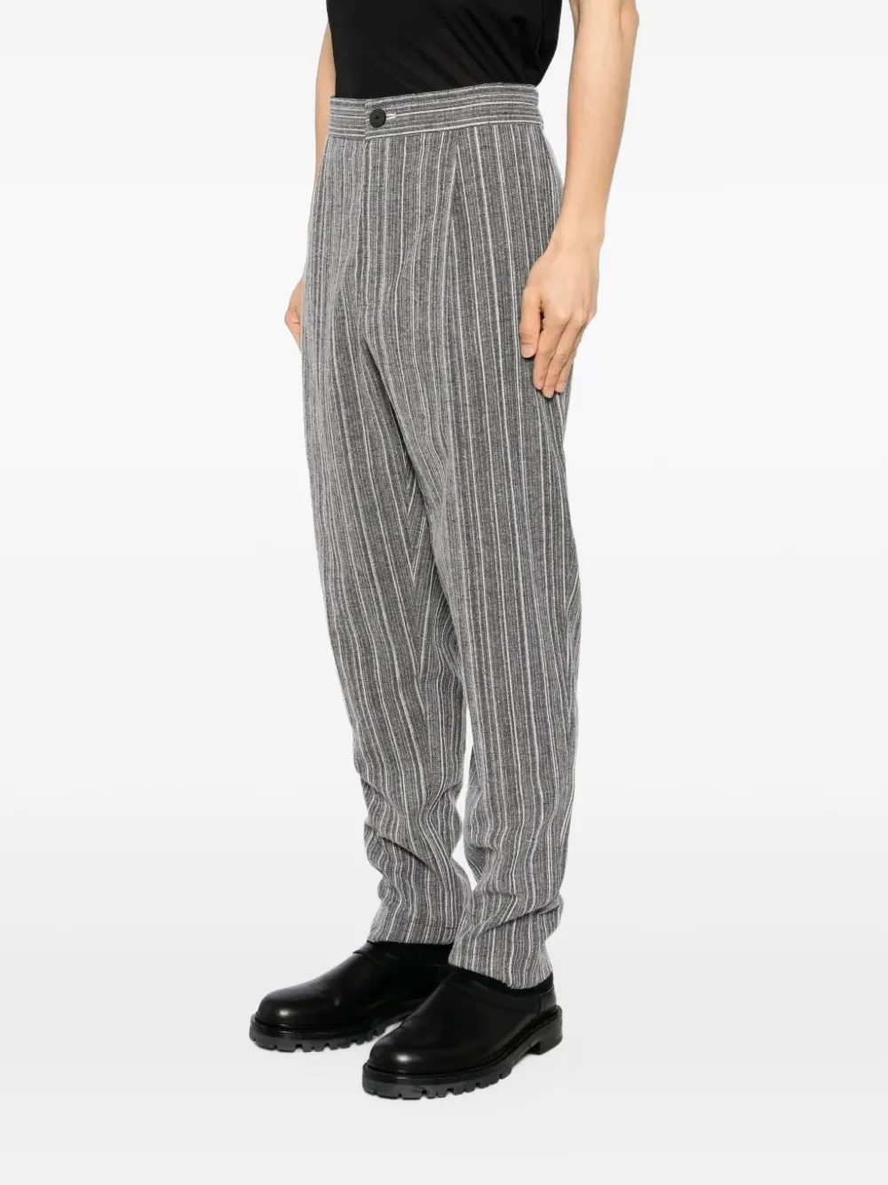 Tessitura Gestreepte pantalon Grijs