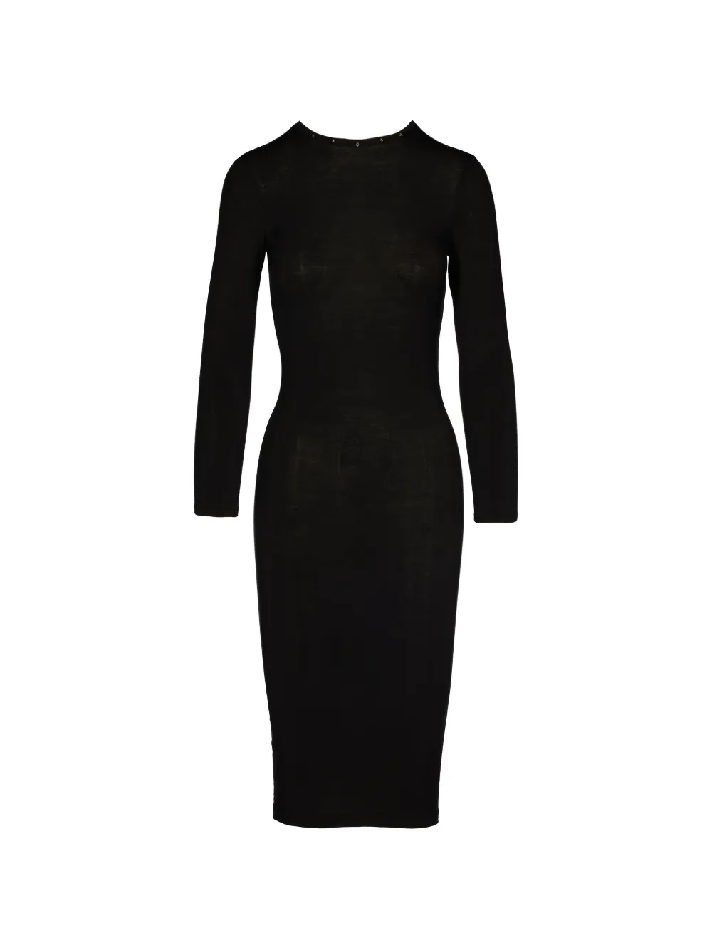 Tessitura Studs long-sleeve midi dress