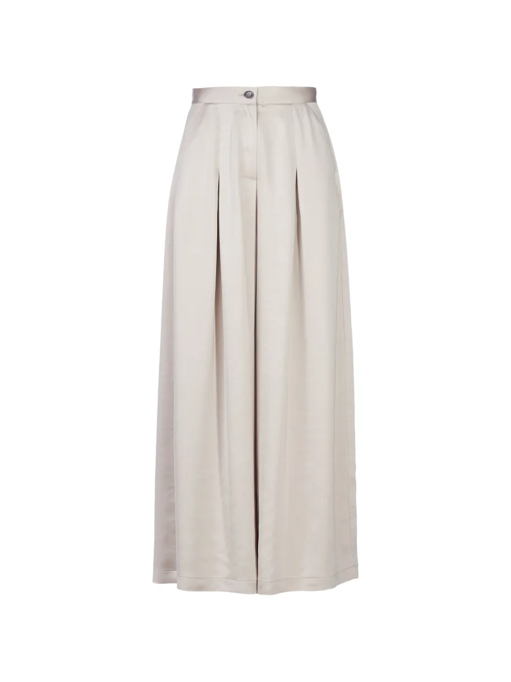 Tessitura pleat-detail flared trousers - Toni neutri
