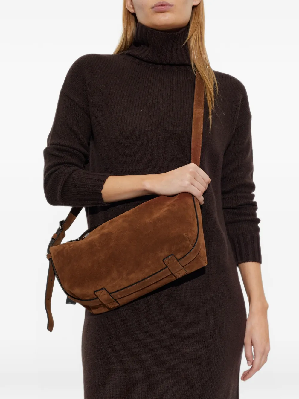 Moschino suede shoulder bag