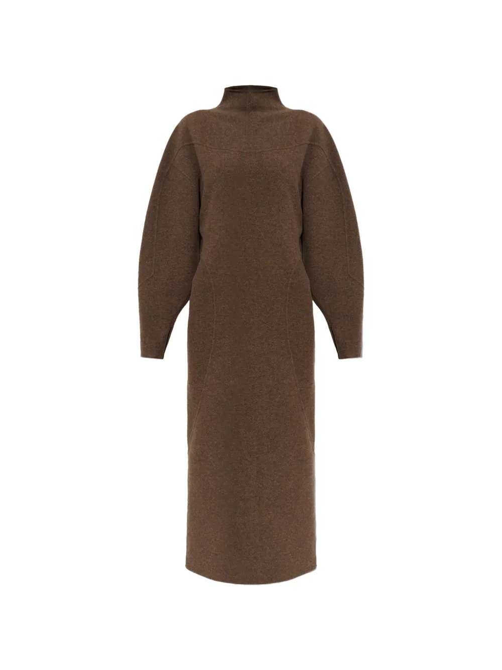 Max Mara wool and cashmere jersey dress - mud - Marrone