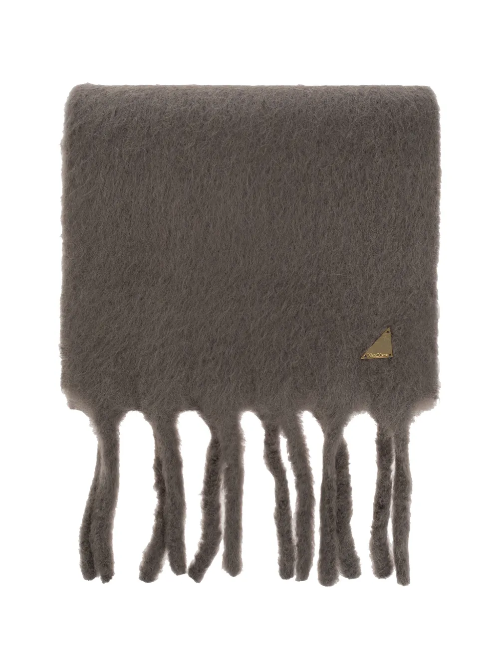 Max Mara fringed scarf - Grau