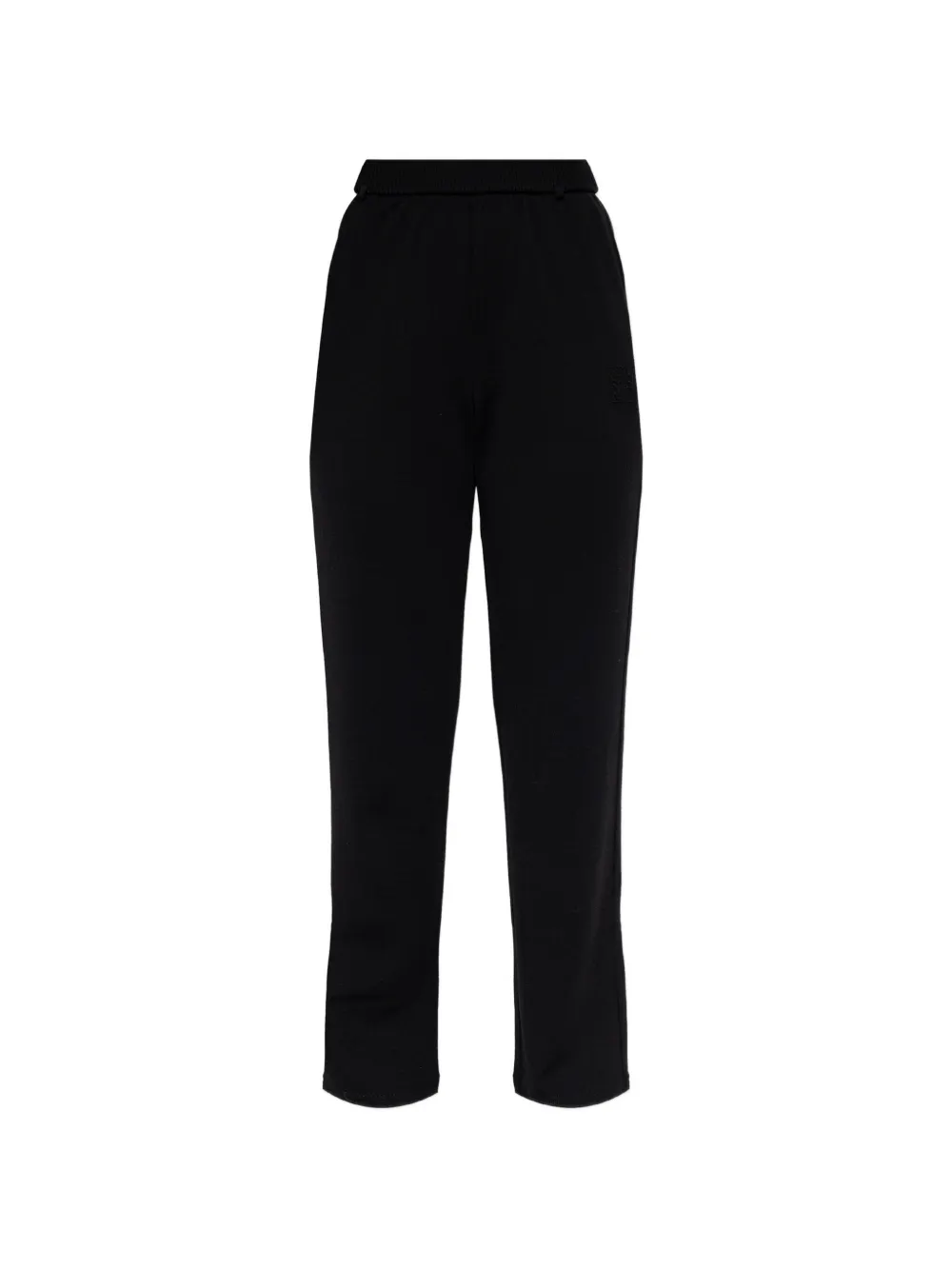 Max Mara logo-embroidered wool track pants - Nero