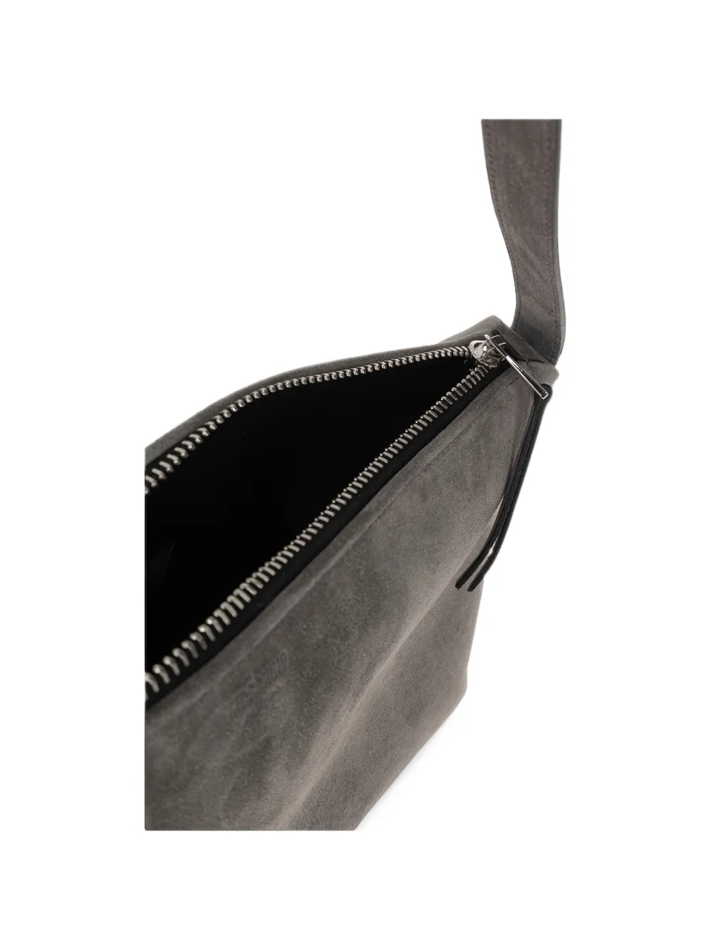 Moschino suede cross body bag Grijs