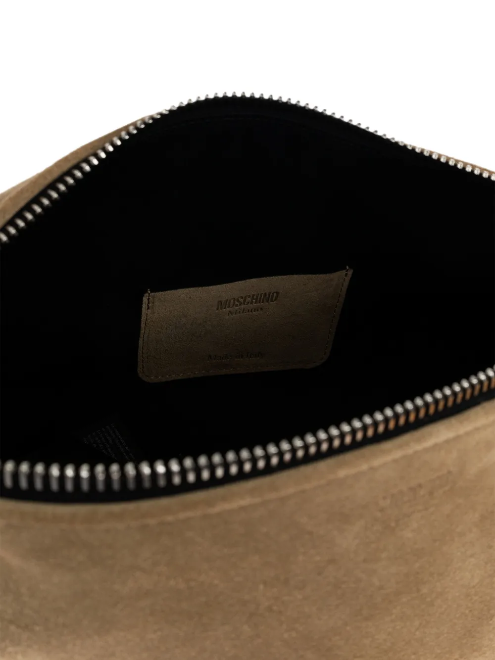 Moschino suede shoulder bag Beige