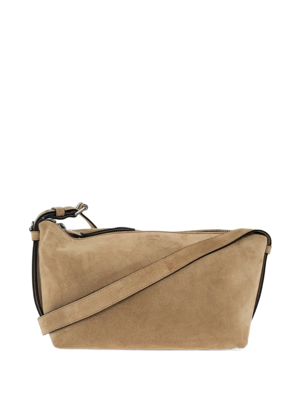 Moschino suede shoulder bag - Neutrals