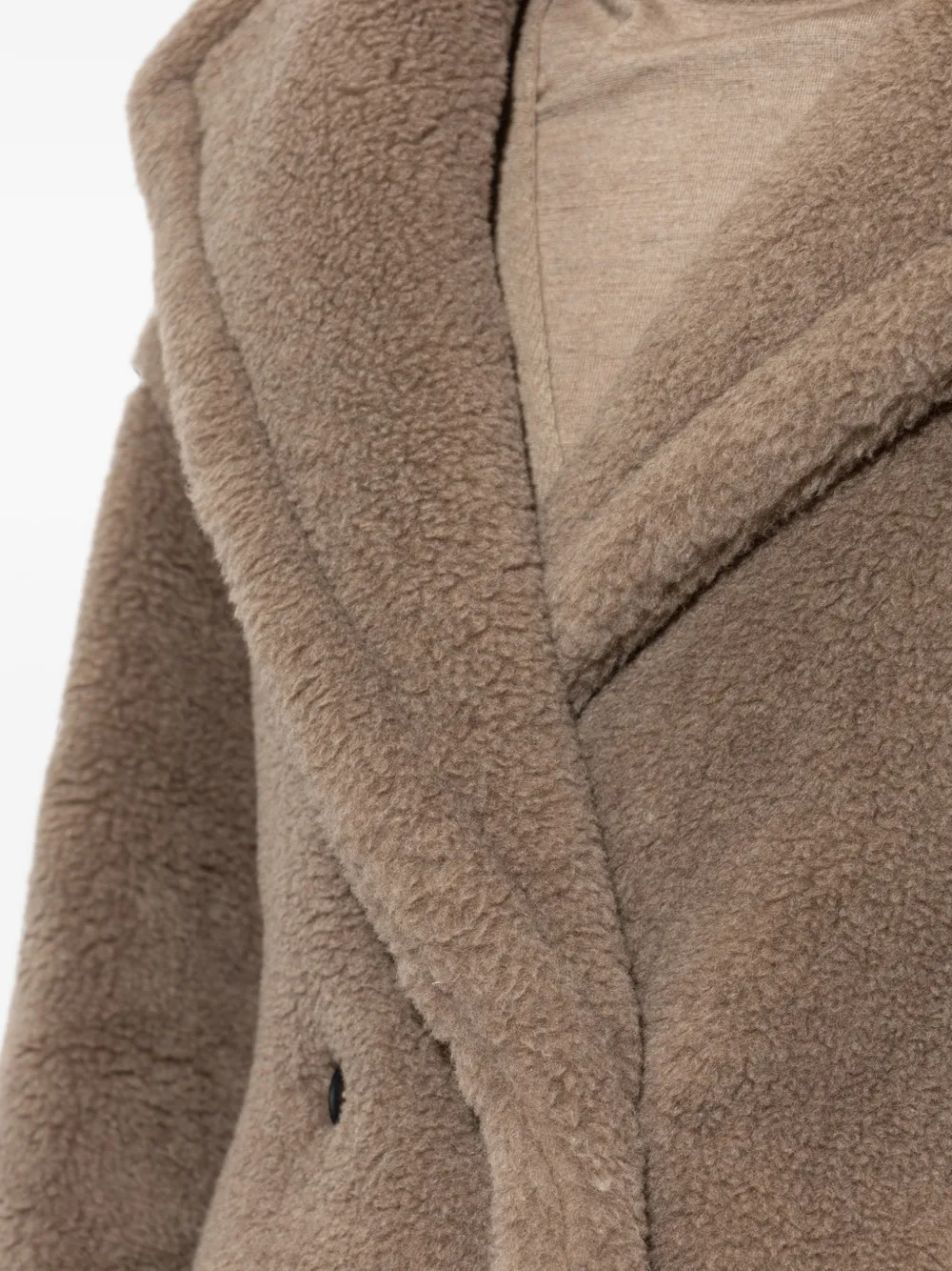 Max Mara Kasjmier teddybeer Icon jas zand Bruin