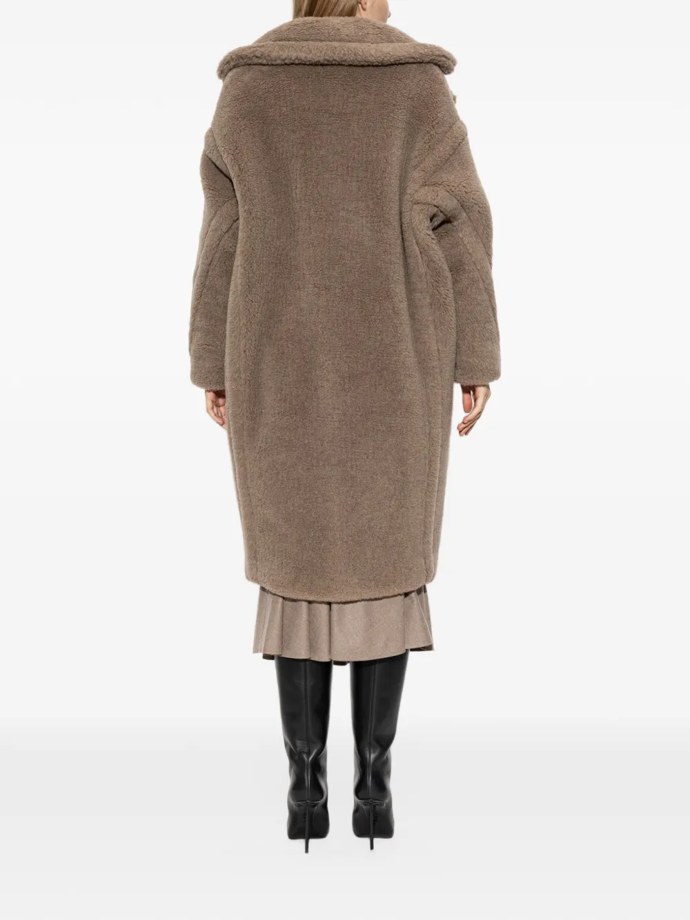 Max Mara Kasjmier teddybeer Icon jas zand Bruin