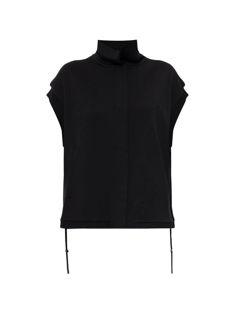 Max Mara high-neck sleeveless gilet - Schwarz