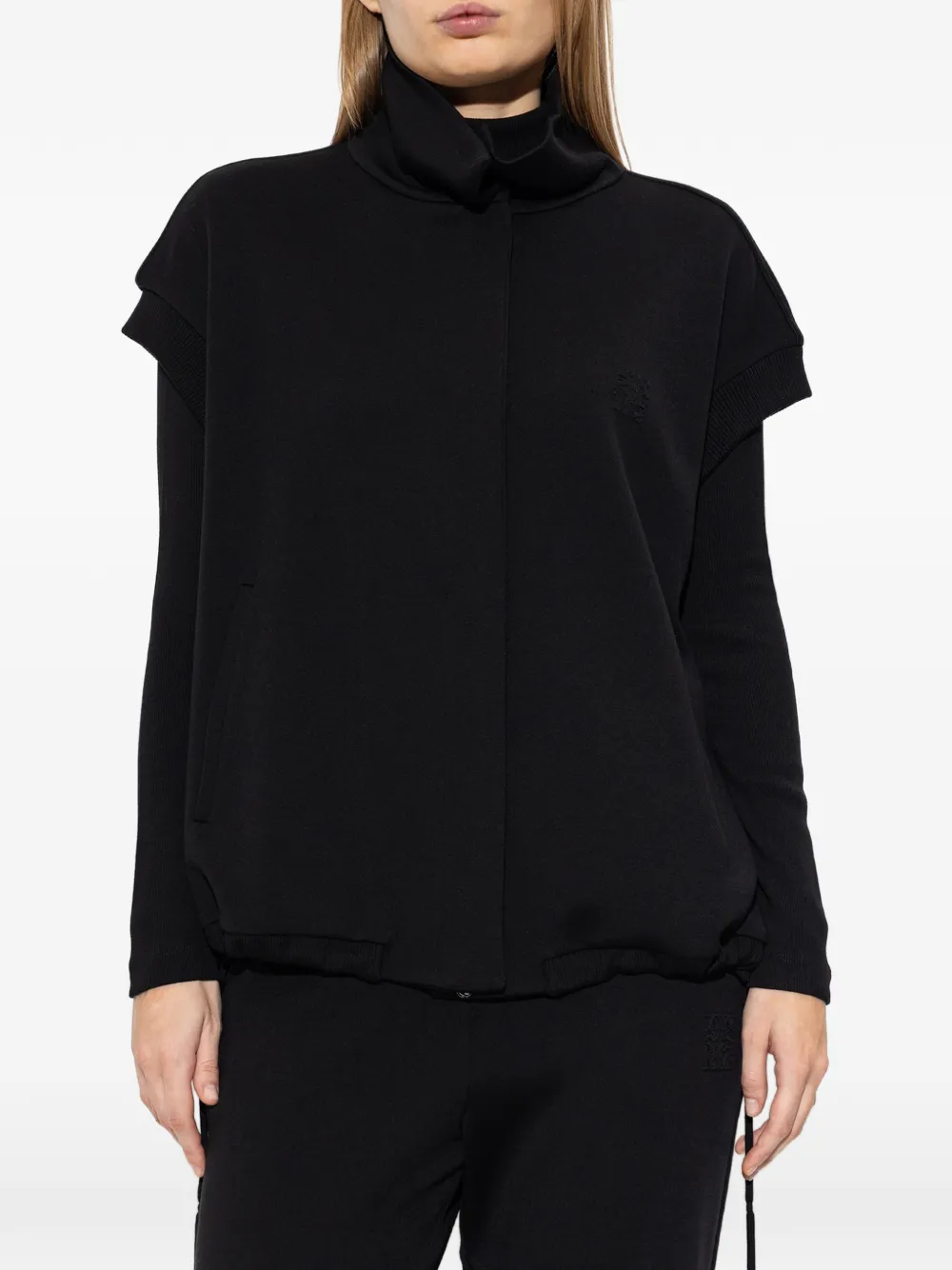Max Mara Bodywarmer met hoge hals Zwart