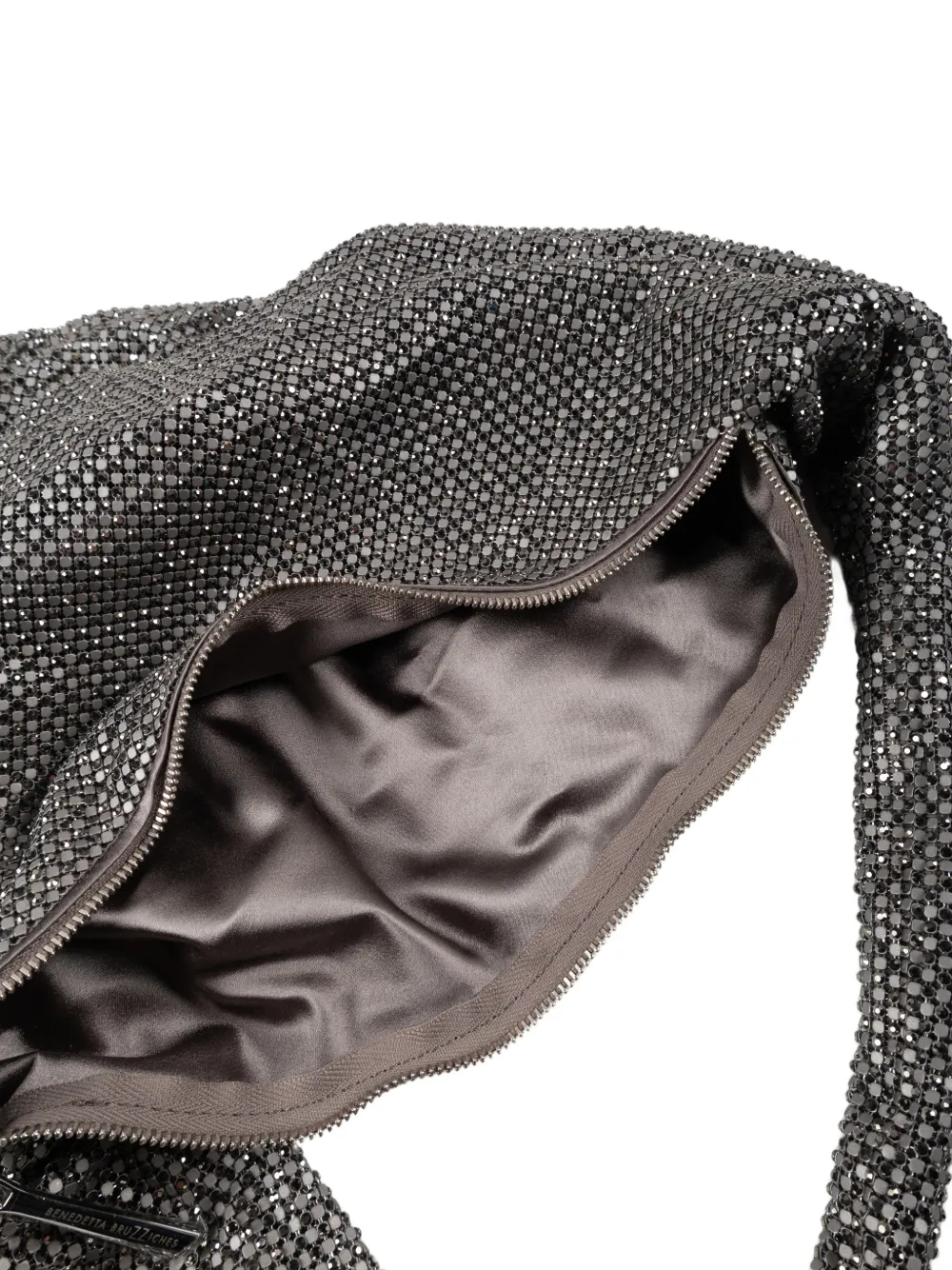 Benedetta Bruzziches Ursula crystal-embellished tote bag Zilver