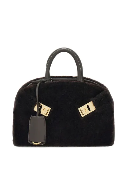 Ferragamo Gancini-plaque tote bag