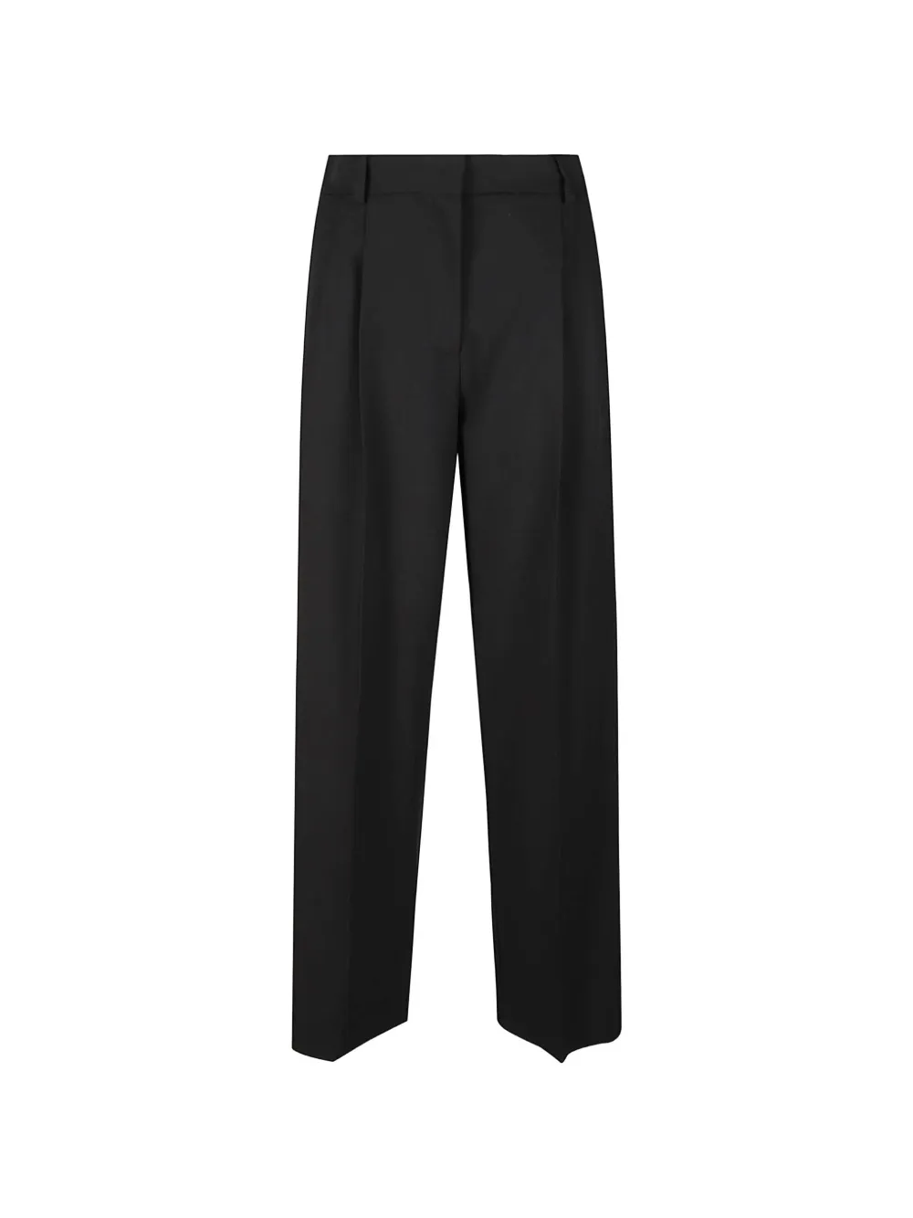 Patrizia Pepe pleated wide-leg trousers Zwart