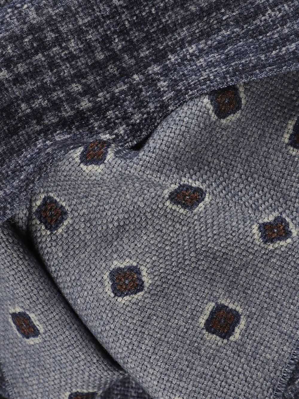Altea herringbone panelled scarf Blauw