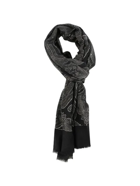 Altea paisley-print contrast-stitched scarf