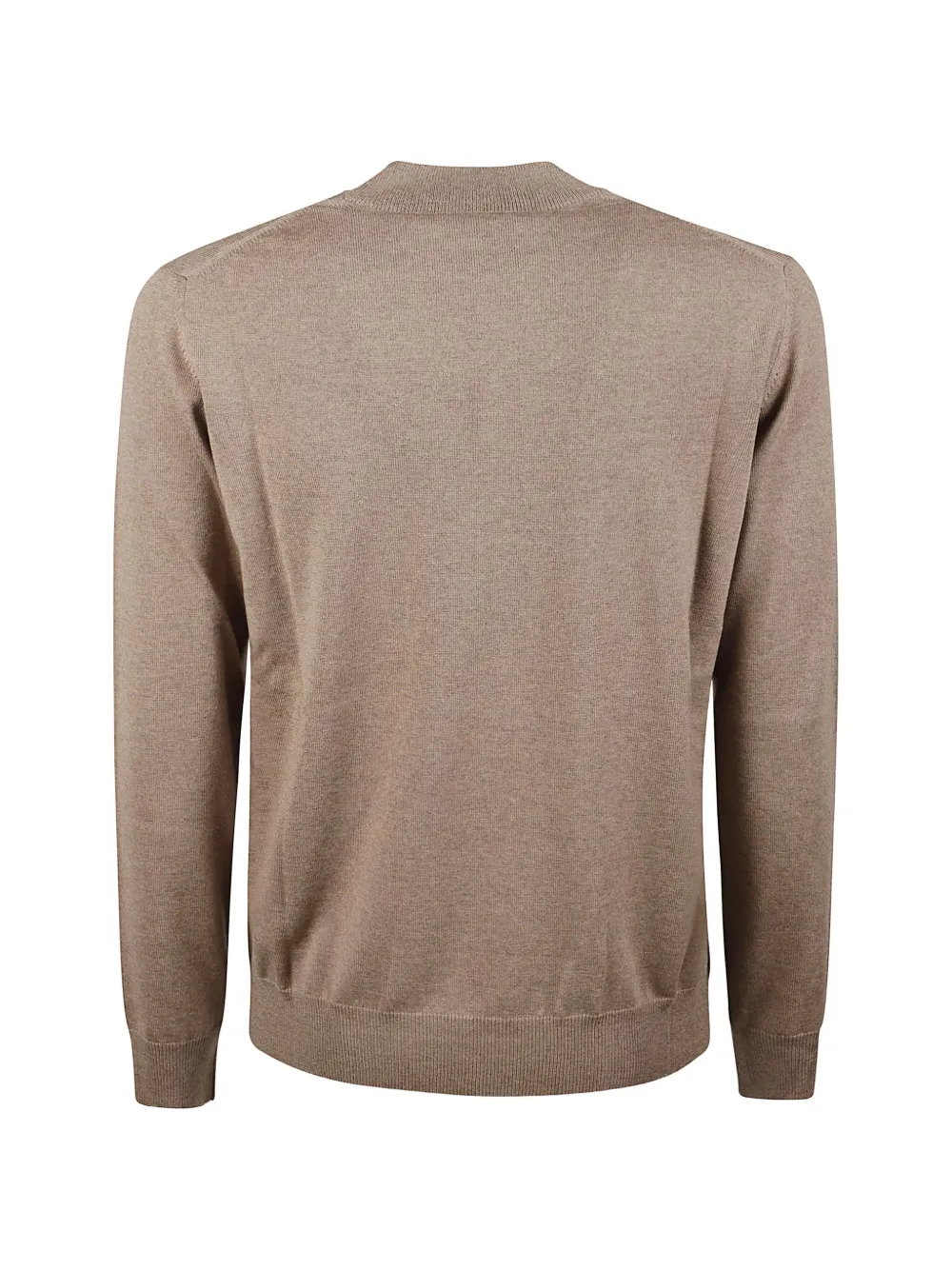Altea Wollen trui met geribbelde afwerking Beige