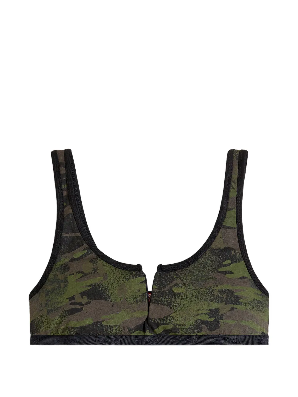 Diesel bralette with camo-print - Verde