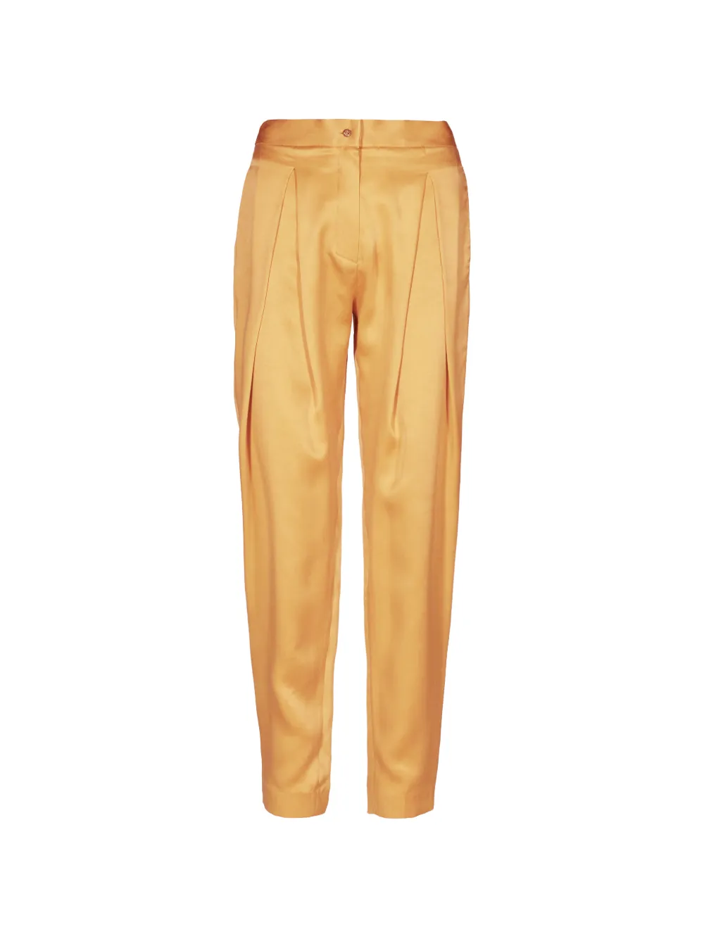 Tessitura Cupro Love broek met toelopende pijpen Geel