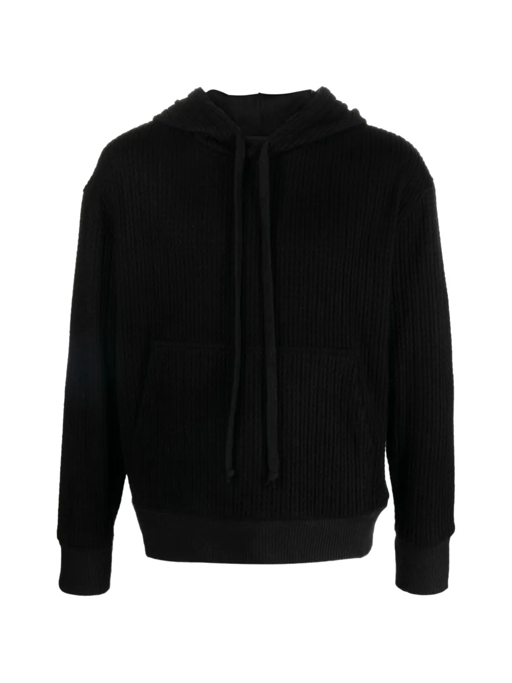 Tessitura Body Couture knitted loose-fit hoodie - Black