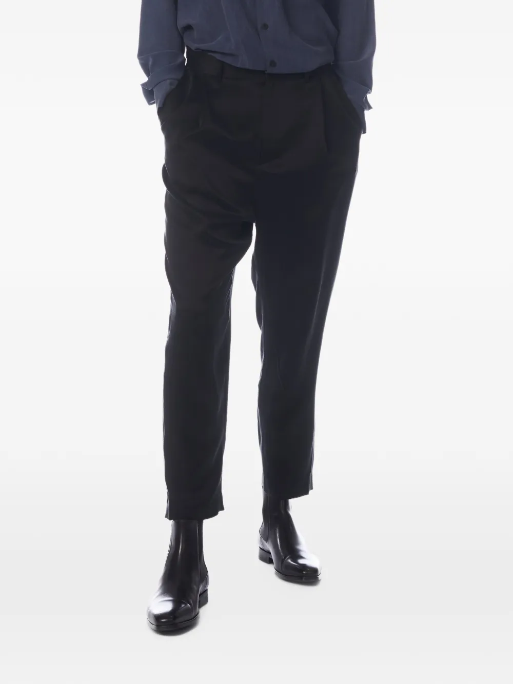 Tessitura tapered trousers