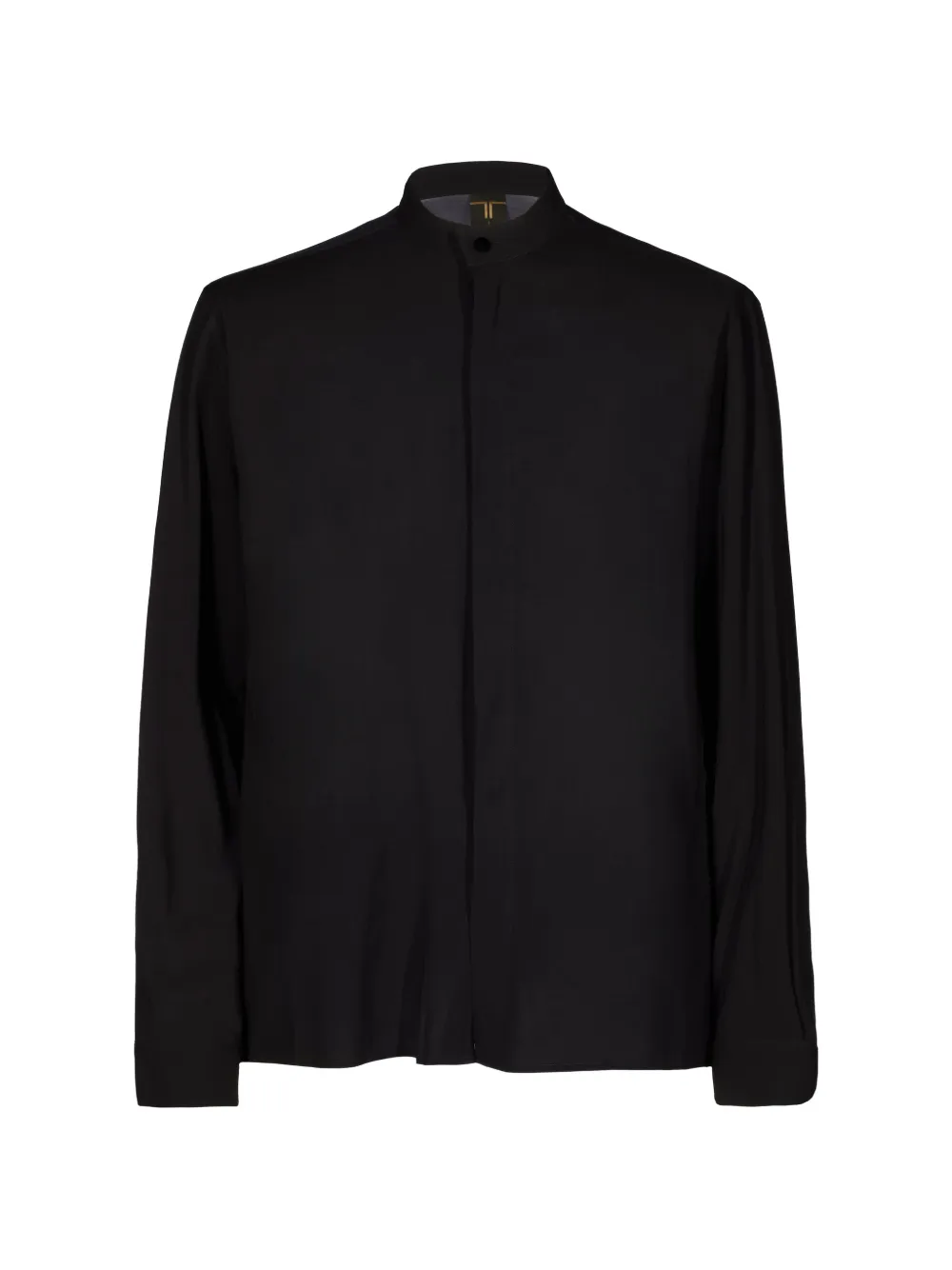 Tessitura Ancient Mask Crystal-embellished Shirt In Black