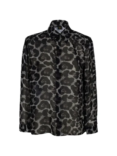 Tessitura leopard-print shirt