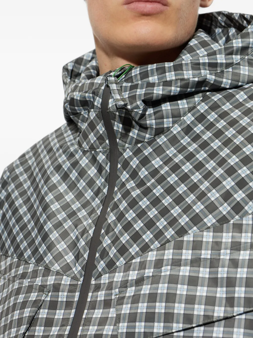 Kenzo Checks hooded jacket Grijs
