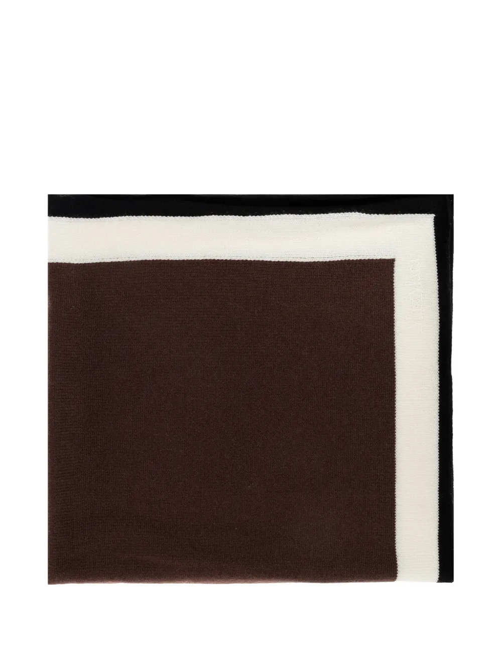 Max Mara cashmere yarn oversized foulard - brown - Braun