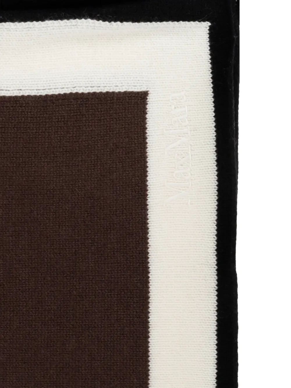 Max Mara Kasjmier garen oversized foulard Bruin