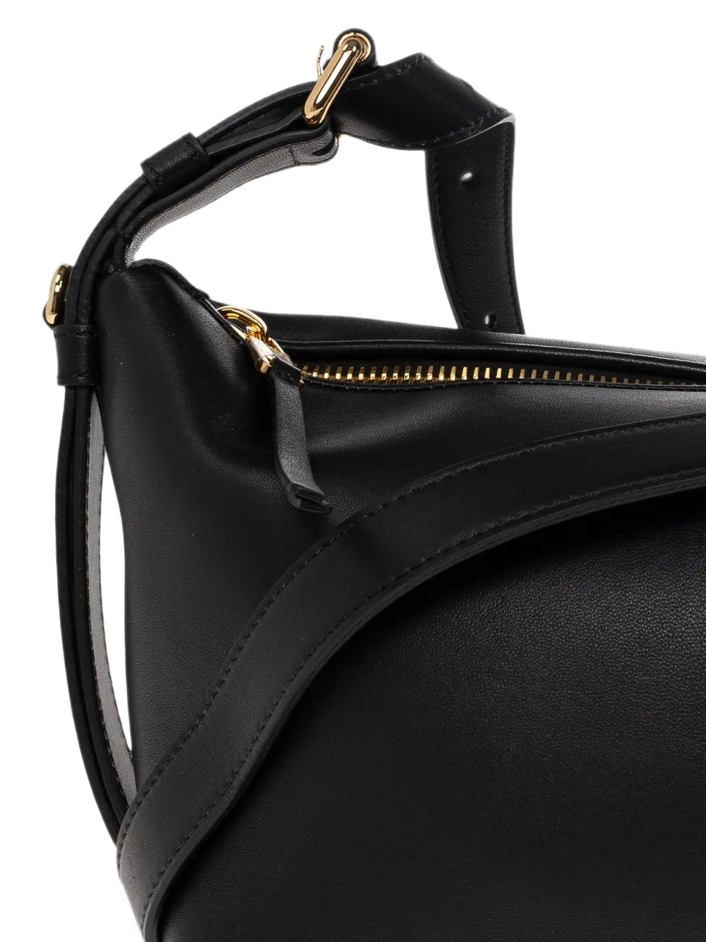 Moschino leather shoulder bag Zwart