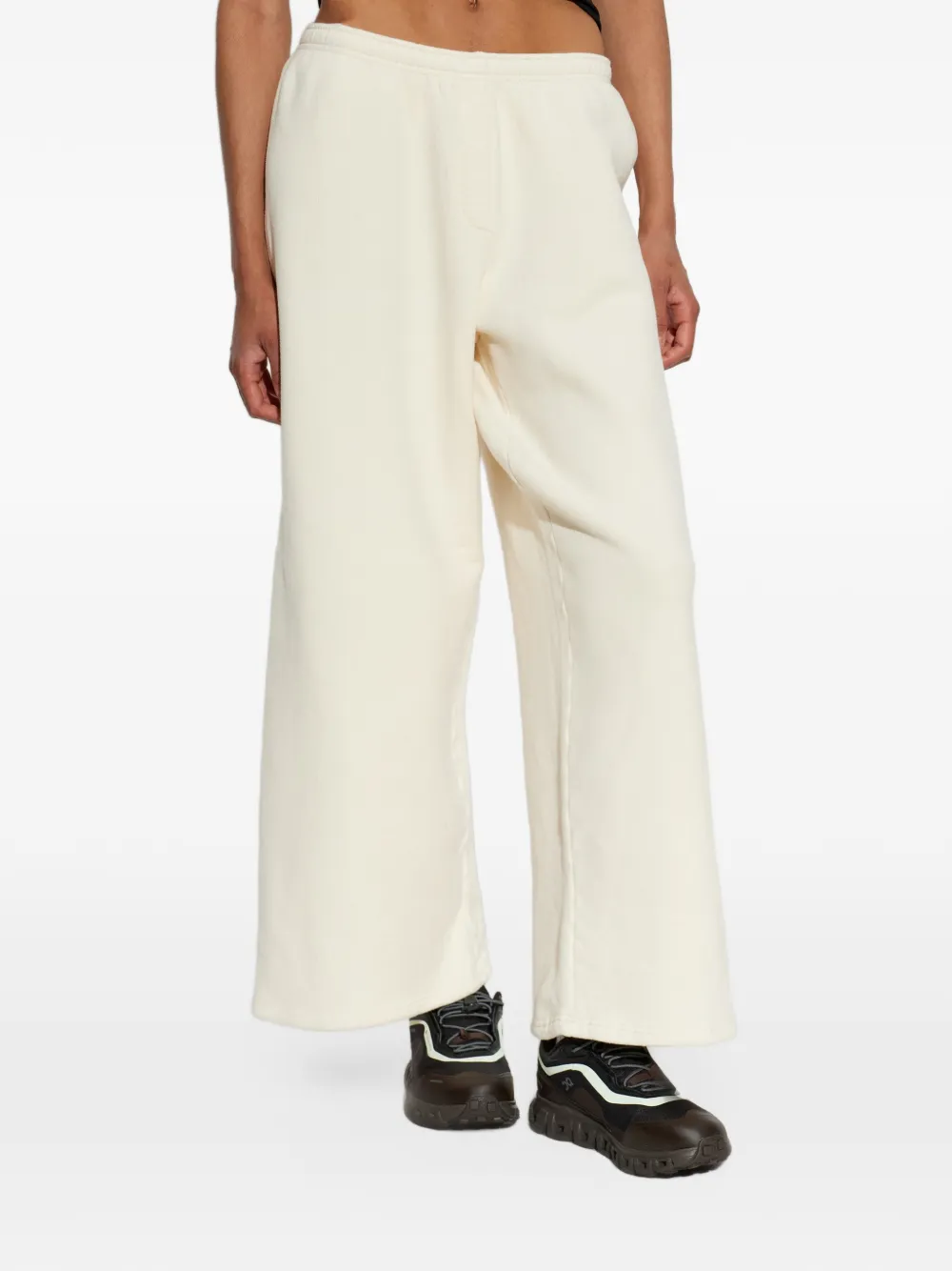 American Vintage Cojtown straight wide-leg track pants Wit