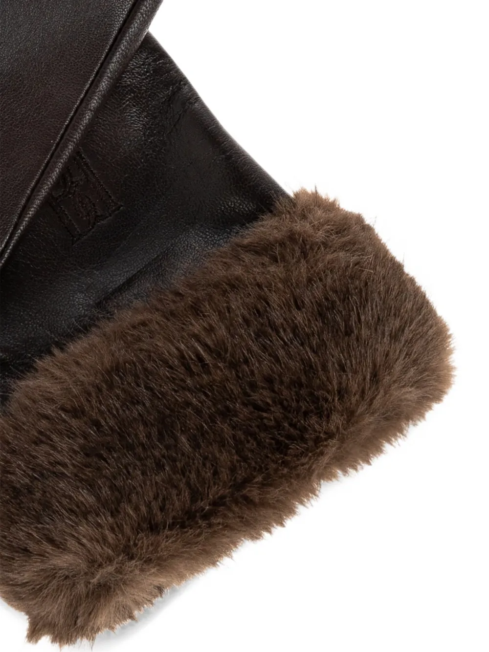 By Malene Birger Genna handschoenen met afwerking van lammy Bruin
