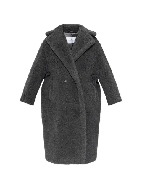 Max Mara teddy bear Icon coat in wool and alpaca - dark grey