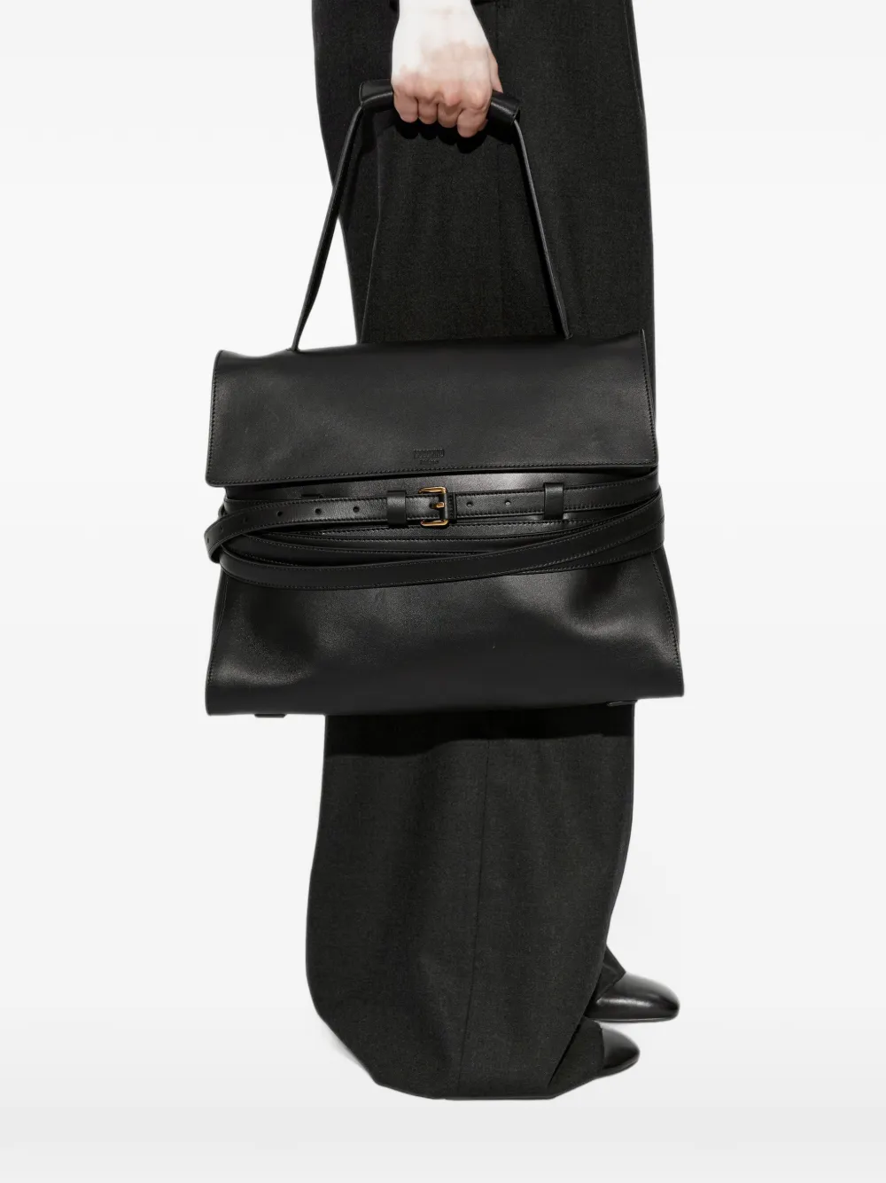 Moschino Medium Tie Me shopper Zwart