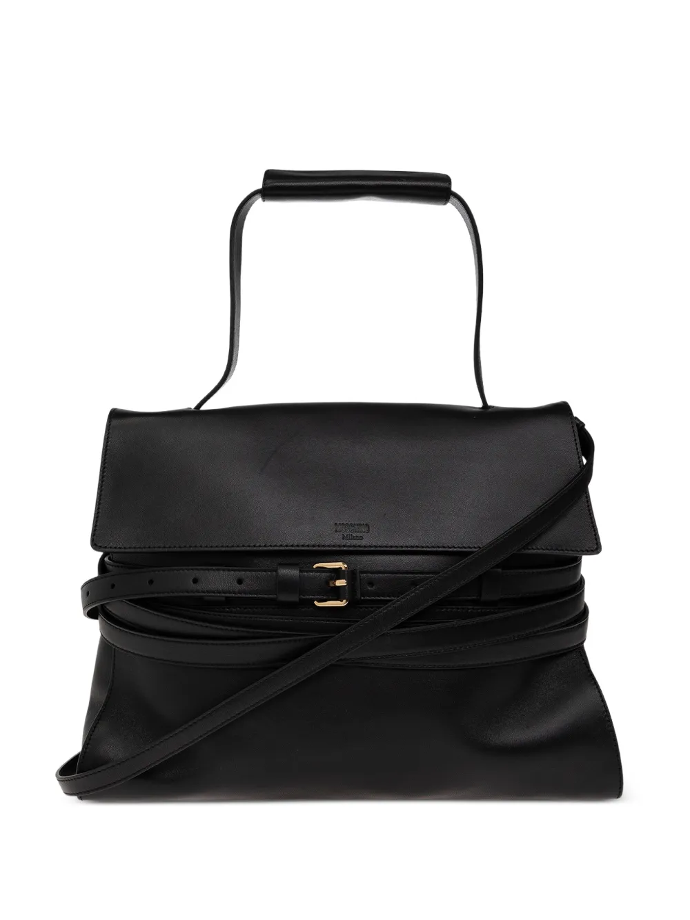 Moschino Medium Tie Me shopper Zwart