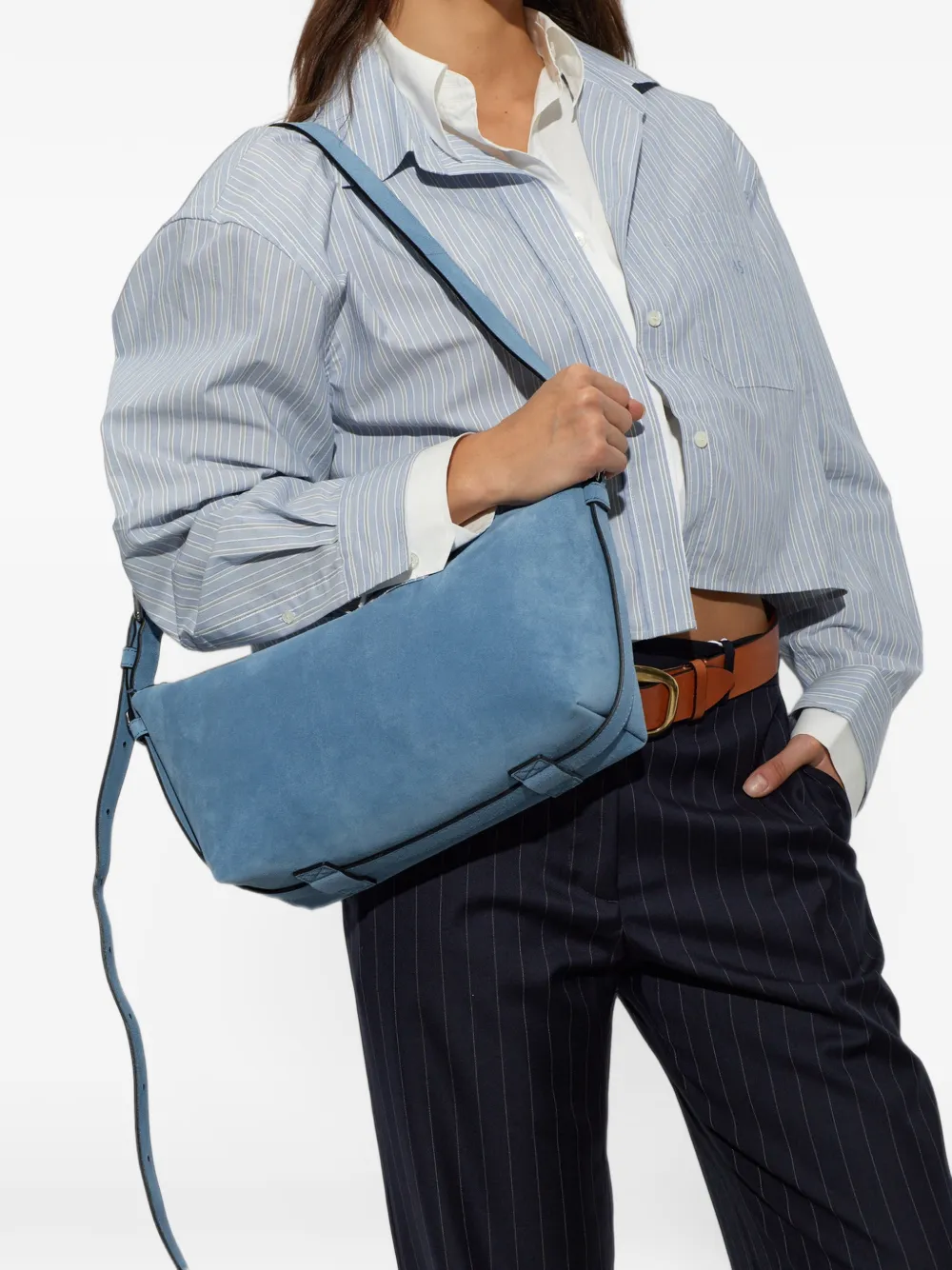 Moschino suede shoulder bag