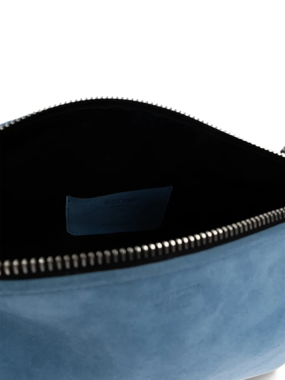 Moschino suede shoulder bag Blauw