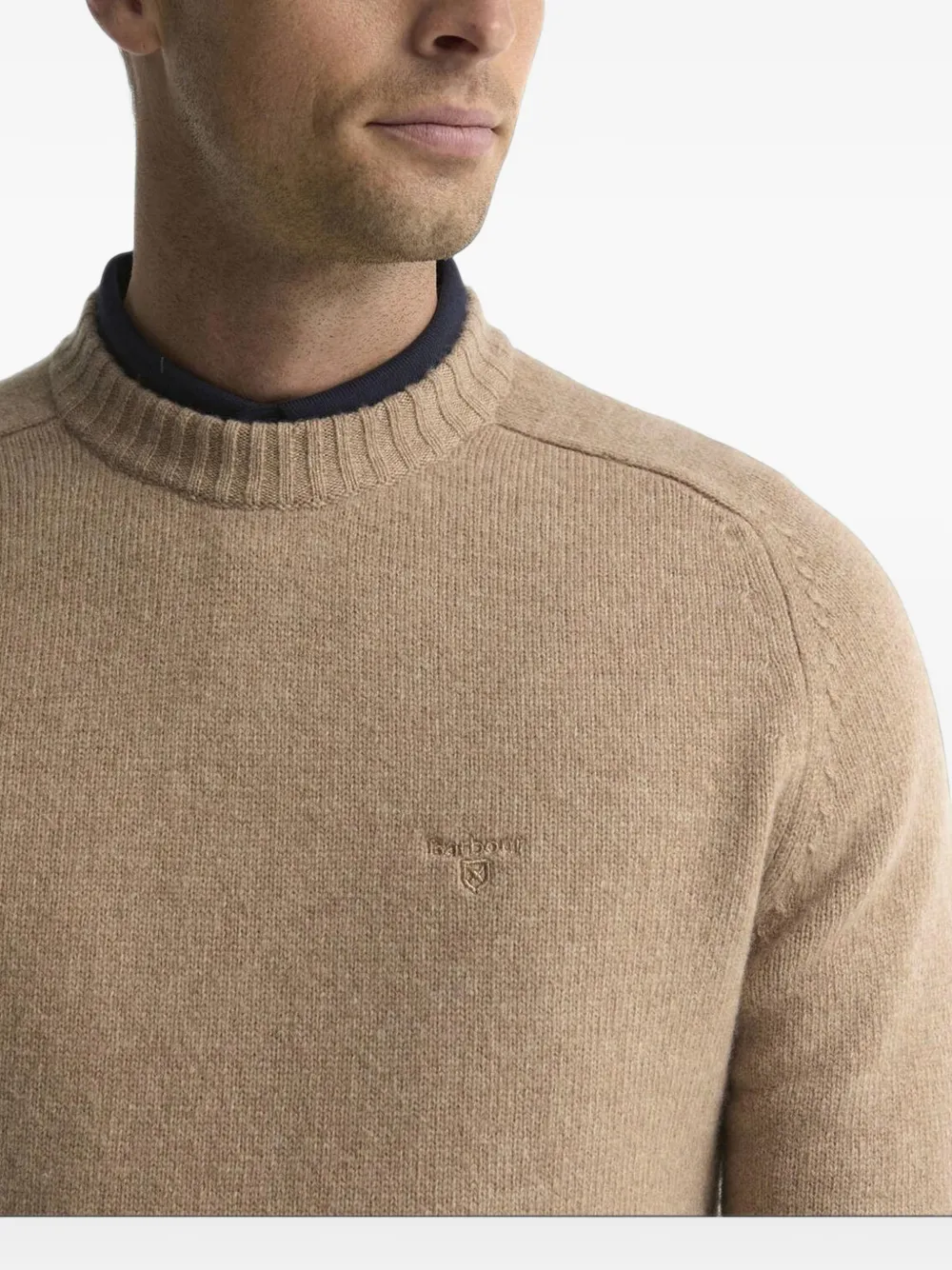 Barbour Newtown crew neck jumper Beige