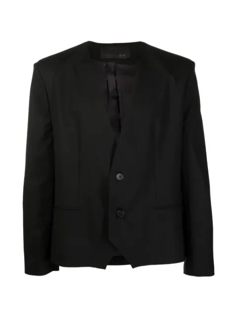 Tessitura lapel-free blazer