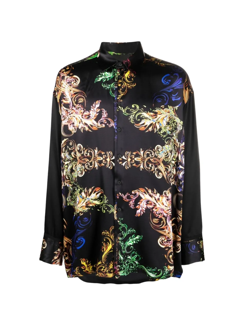 Tessitura Baroque-print silk shirt