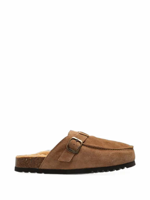 Scholl Dakota Fur buckle-fastening mules