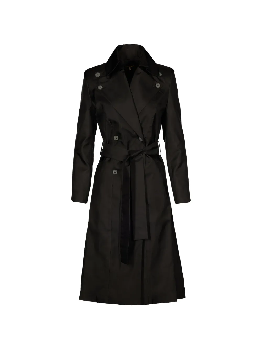 Tessitura belted trench coat - Noir