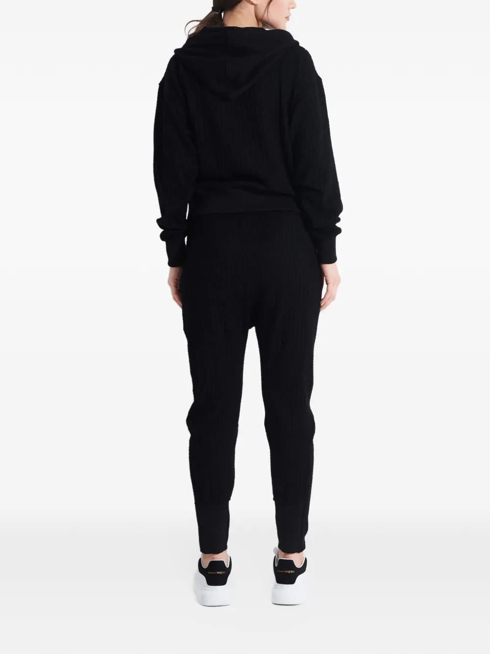 Tessitura Gebreide broek met trekkoord in de taille Zwart